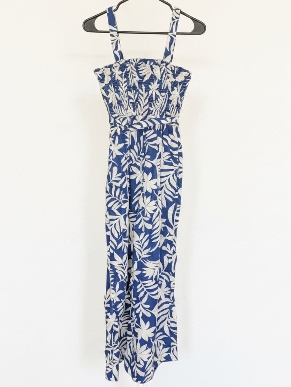 Kate Spade Tropical Foliage Smocked Jumpsuit - Picture 6 of 8